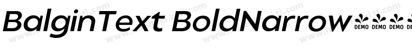 BalginText BoldNarrow字体转换
